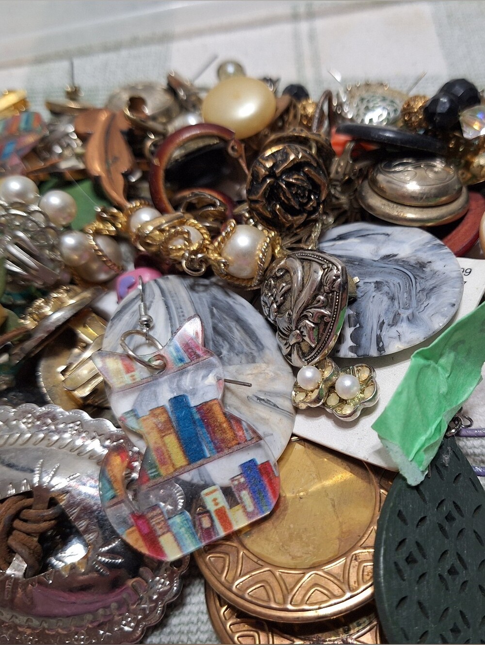 44 Matched Earrings bundle Clip on Vintage & Pierced NEW Coro & other brands